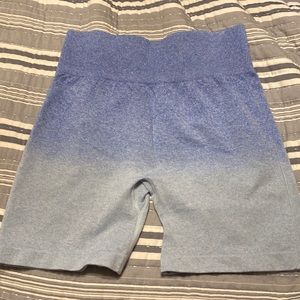 Blue bike shorts
